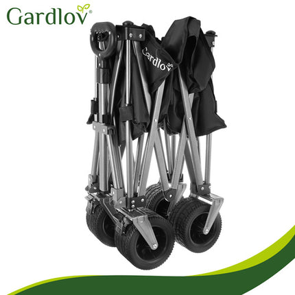 Gardlov Opvouwbare Transportwagen - 150L - 200 kg - Zwart