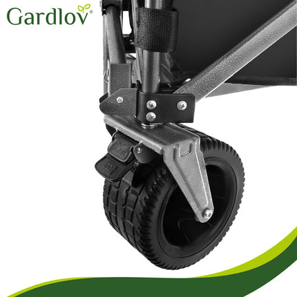 Gardlov Opvouwbare Transportwagen - 150L - 200 kg - Zwart