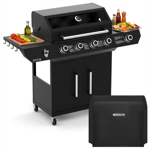 Kaminer Varen 5.0 Black Gasbarbecue - 4+1 Branders - 17 kW