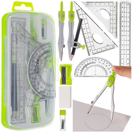 Maaleo Meetset - 10-delig - Complete Geometrie- en Tekenset