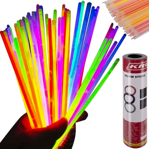 Kruzzel Glow Sticks - 100 Stuks - Fluorescerende Armbanden - Multicolor