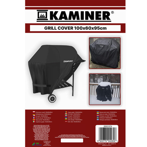 Kaminer Universele Grillhoes - 100 x 60 x 95 cm - Beschermhoes - Zwart