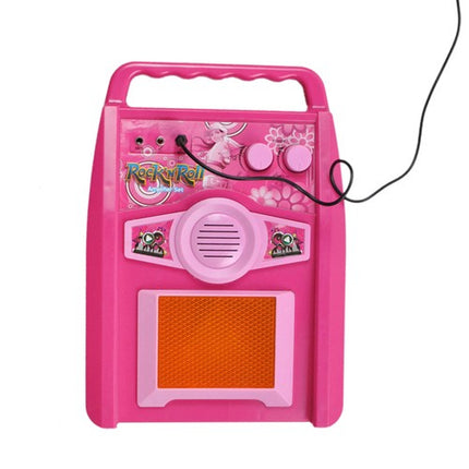 Iso Trade Elektrische Kindergitaar Set - Met Versterker en Microfoon - Roze