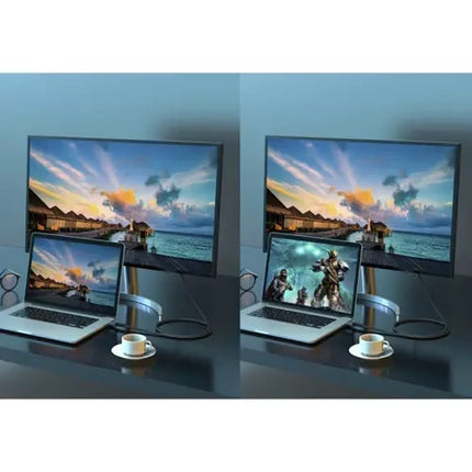 Izoxis HDMI 2.1 Kabel - 8K - 2 Meter - Nylon Gevlochten - Zwart
