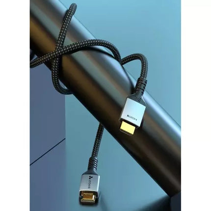 Izoxis HDMI 2.1 Kabel - 8K - 2 Meter - Nylon Gevlochten - Zwart