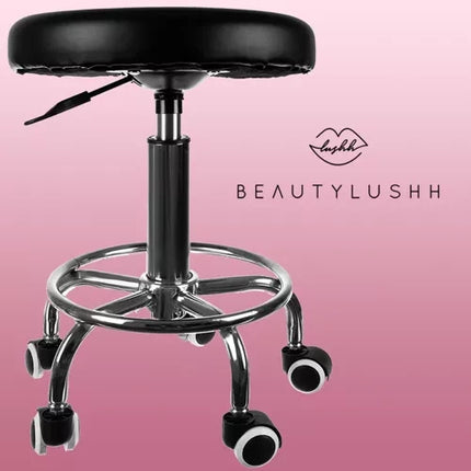 Beautylushh Kapperskruk - Verstelbaar - Met Voetensteun - Zwart