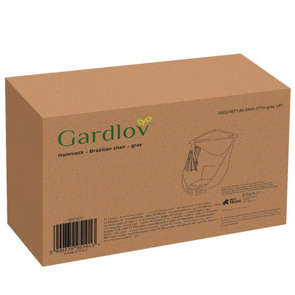 Gardlov Braziliaanse Hangstoel - Grijs - Inclusief 2 Kussens - 120 kg