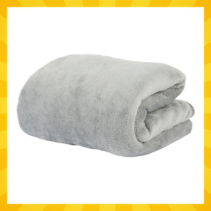 Kruzzel 3-in-1 Hamster - Knuffel, Kussen en Deken - 105 x 200 cm - Grijs/Wit