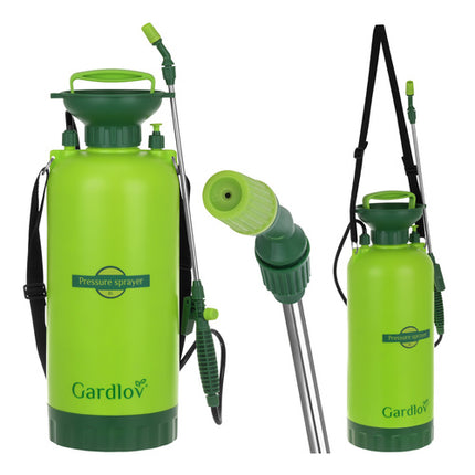 Gardlov Drukspuit - 8 Liter - Met Lans en Slang - Groen