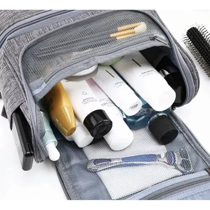 Soulima Hangende Toilettas - 25 x 20 x 14.5 cm - Met Thermovak - Grijs