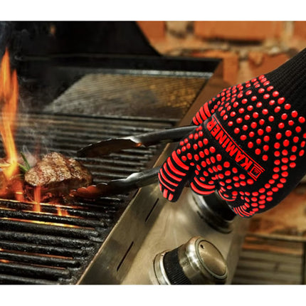 KAMINER Hittebestendige BBQ Handschoenen – Anti-slip Grillhandschoenen