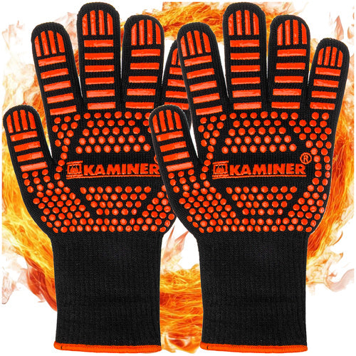 Kaminer Hittebestendige Grillhandschoenen - Ovenwanten - Set van 2