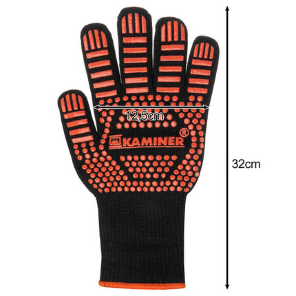 Kaminer Hittebestendige Grillhandschoenen - Ovenwanten - Set van 2