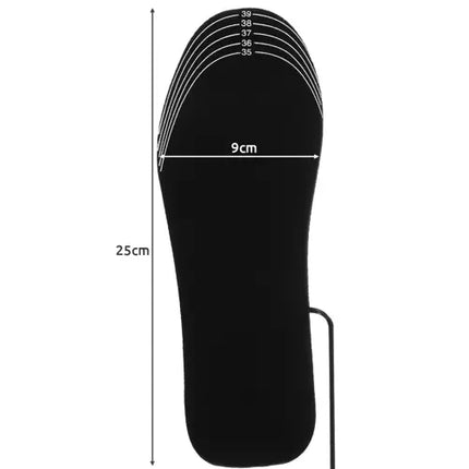 Trizand Verwarmde Inlegzolen - USB - Maat 35-40 - Op Maat Snijdbaar