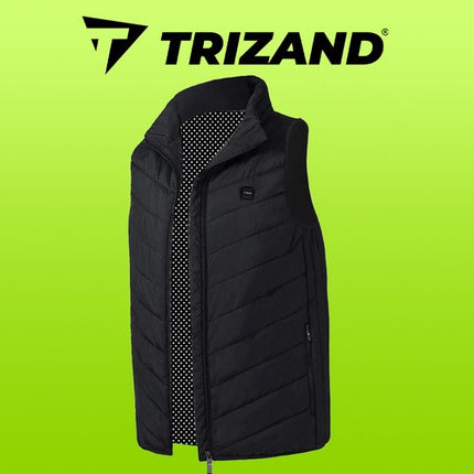 Trizand Verwarmd Vest - Maat M - USB - 9 Zônes - Zwart