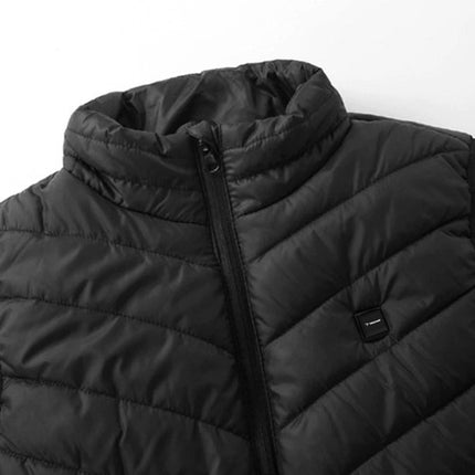 Trizand Verwarmd Vest - Maat M - USB - 9 Zônes - Zwart