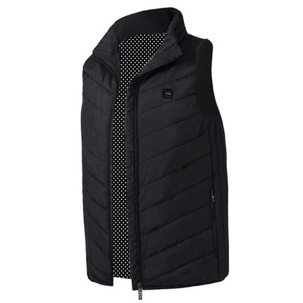 Trizand Verwarmd Vest - Maat M - USB - 9 Zônes - Zwart