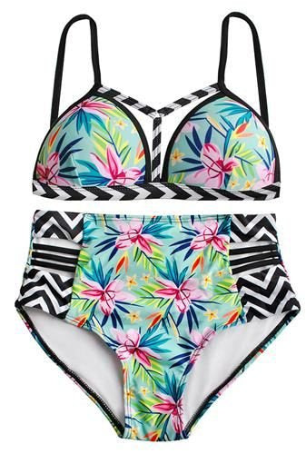 ISO Trade High Waist Bikini - Maat S - Push-up - Zwart