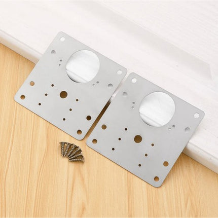 Meubel Scharnier Reparatieplaten – Set van 4 Platen + 24 Schroeven