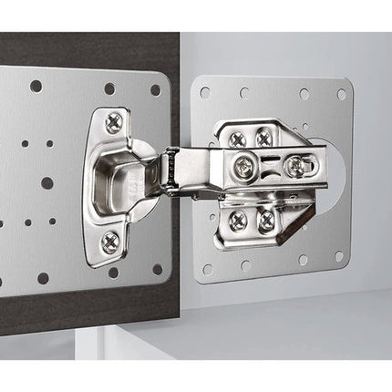 Meubel Scharnier Reparatieplaten – Set van 4 Platen + 24 Schroeven