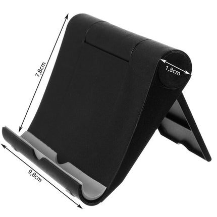 Izoxis Universele Telefoonstandaard - Verstelbaar - Compact - Zwart