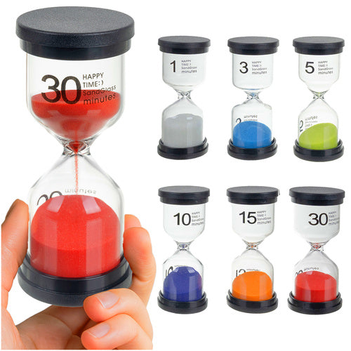 Kruzzel Zandloperset - 6 Delig - Educatief - 1 t/m 30 Minuten - Multicolor