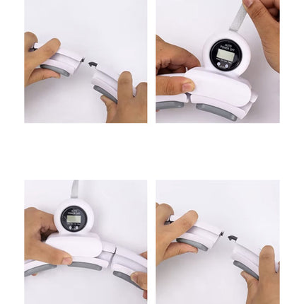 Trizand Slimming Hula Hoop - Met Counter en Verstelbaar Gewicht - Wit