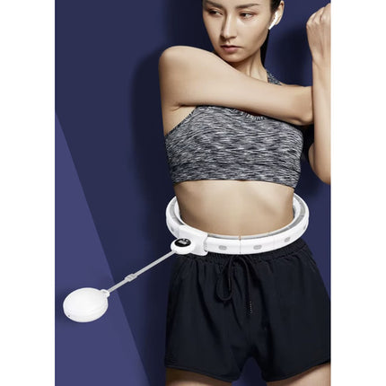 Trizand Slimming Hula Hoop - Met Counter en Verstelbaar Gewicht - Wit