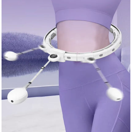 Trizand Slimming Hula Hoop - Met Counter en Verstelbaar Gewicht - Wit