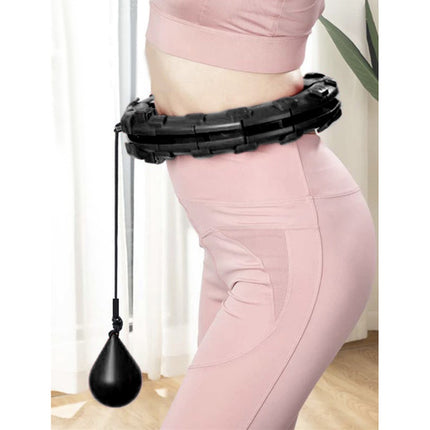 Trizand Massage Hula Hoop - Met Gewicht - 24 Segmenten - Zwart