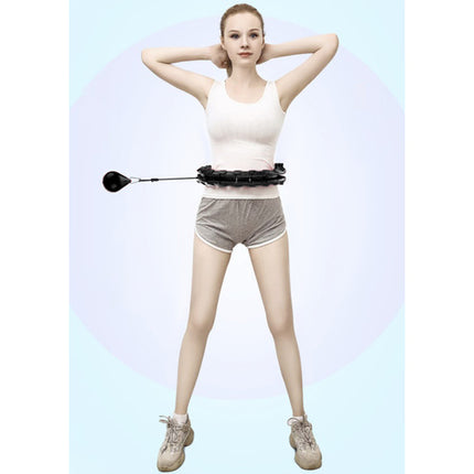 Trizand Massage Hula Hoop - Met Gewicht - 24 Segmenten - Zwart