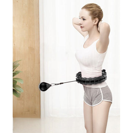 Trizand Massage Hula Hoop - Met Gewicht - 24 Segmenten - Zwart