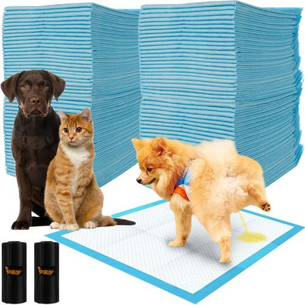 Purlov Hygiënische Pads - 60 x 60 cm - 100 Stuks incl. 30 Poepzakjes