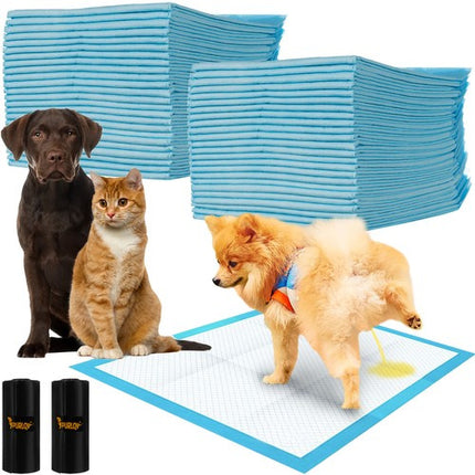 Purlov Hygiënische Pads - 60 x 60 cm - 50 Stuks incl. 30 Poepzakjes