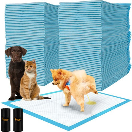 Purlov Hygiënische Pads - 60 x 90 cm - 100 Stuks incl. 30 Poepzakjes