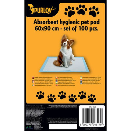 Purlov Hygiënische Pads - 60 x 90 cm - 100 Stuks incl. 30 Poepzakjes