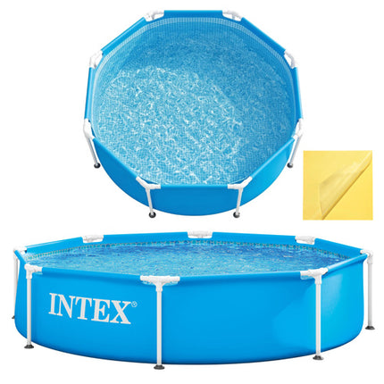 Intex Metal Frame Zwembad - 244 x 51 cm - 1820 Liter - Blauw