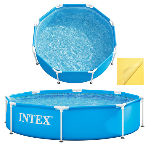 Intex Metal Frame Zwembad - 244 x 51 cm - 1820 Liter - Blauw