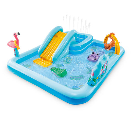 Intex 57161 Jungle Speeltuin - Opblaasbaar Zwembad met Glijbaan