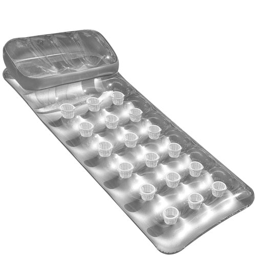 Intex 58894 Opblaasbaar Luchtbed - 188 x 71 cm - Zilver - Met Hoofdsteun