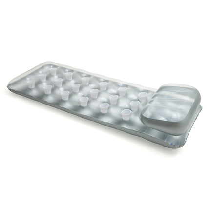 Intex 58894 Opblaasbaar Luchtbed - 188 x 71 cm - Zilver - Met Hoofdsteun