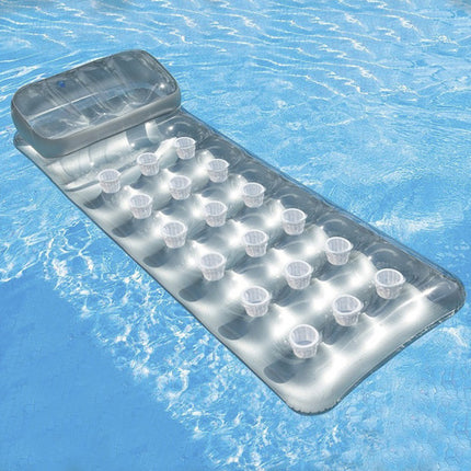 Intex 58894 Opblaasbaar Luchtbed - 188 x 71 cm - Zilver - Met Hoofdsteun