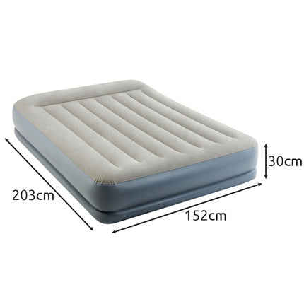Intex Pillow Rest Mid-Rise Tweepersoons Luchtbed - 203 x 152 x 30 cm - Met Ingebouwde Pomp