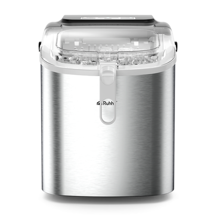 Ruhhy Ijsblokjesmachine - 1.2L - 12 kg/24u - Met Schep - Zilver