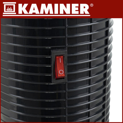 Kaminer Ignisse Torenkachel - 2000W - Met Vlameneffect - Zwart