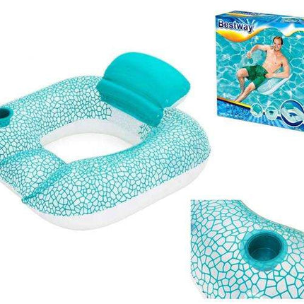 Bestway 43097 Opblaasbare Loungestoel - 102 x 94 cm - Turquoise