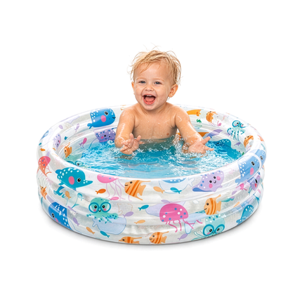 Intex Opblaasbaar Peuterbad - 61 x 22 cm - 28 Liter - Zeevriendjes