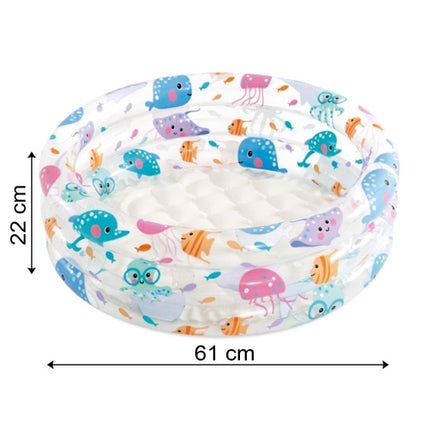 Intex Opblaasbaar Peuterbad - 61 x 22 cm - 28 Liter - Zeevriendjes