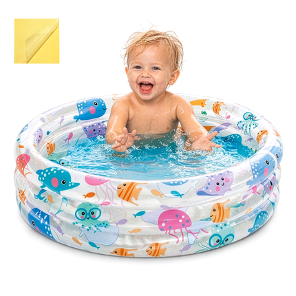 Intex Opblaasbaar Peuterbad - 61 x 22 cm - 28 Liter - Zeevriendjes