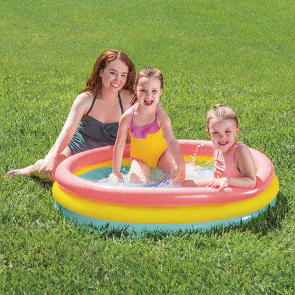 Intex Opblaasbaar Regenboog Zwembad - 114 x 25 cm - 131 Liter